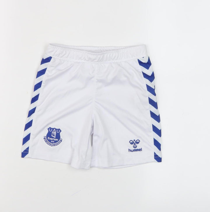 Hummel Boys White Athletic Football Shorts 3-4 Years