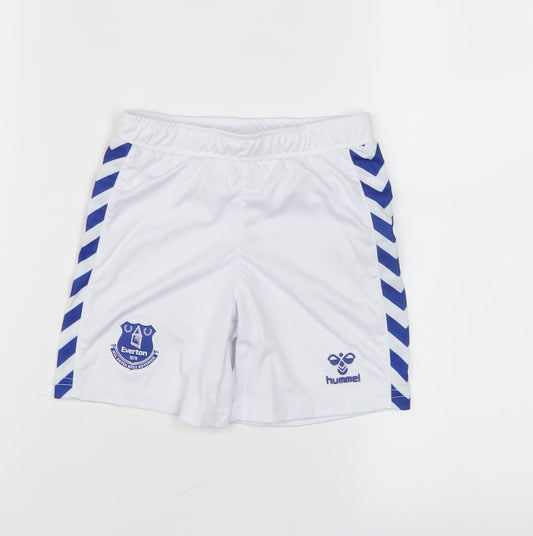 Hummel Boys White Athletic Football Shorts 3-4 Years