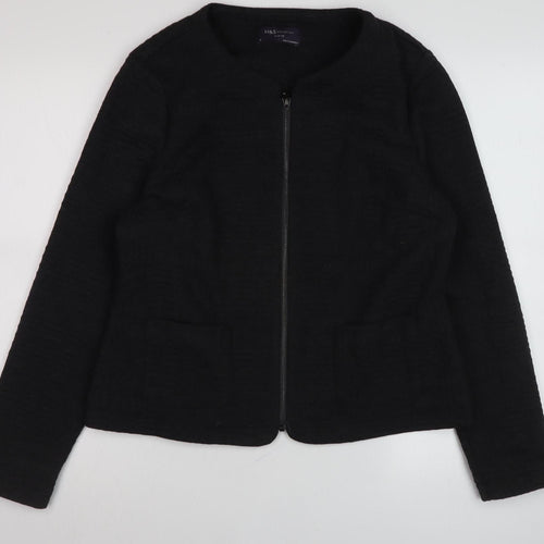 Marks and Spencer Women's Black Zip Jacket