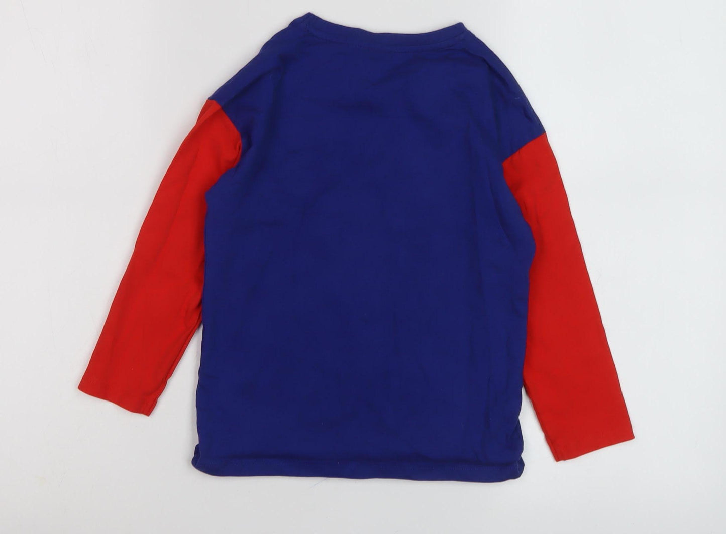 Spider-Man Boys Long Sleeve T-Shirt Blue Red 4-5 Years