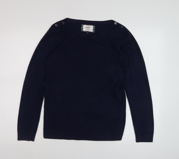 Maine New England Women's Black Pullover Jumper Size 10