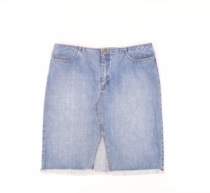 Ralph Lauren Women's Blue Denim Midi Skirt Size 6
