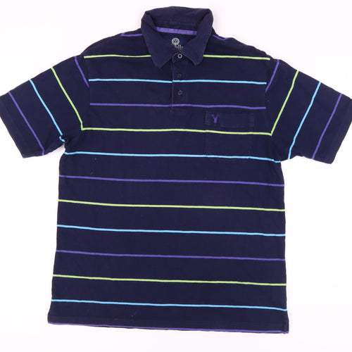 Viyella Men's XL Multicoloured Striped Polo Shirt