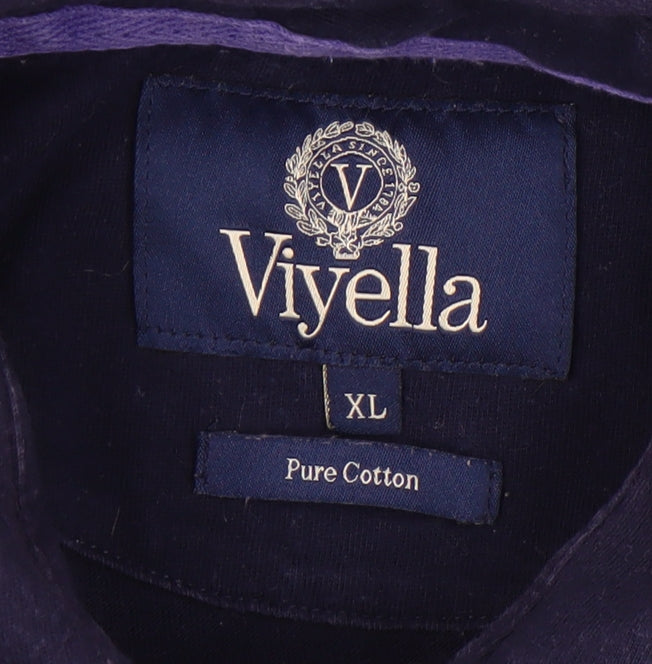 Viyella Men's XL Multicoloured Striped Polo Shirt
