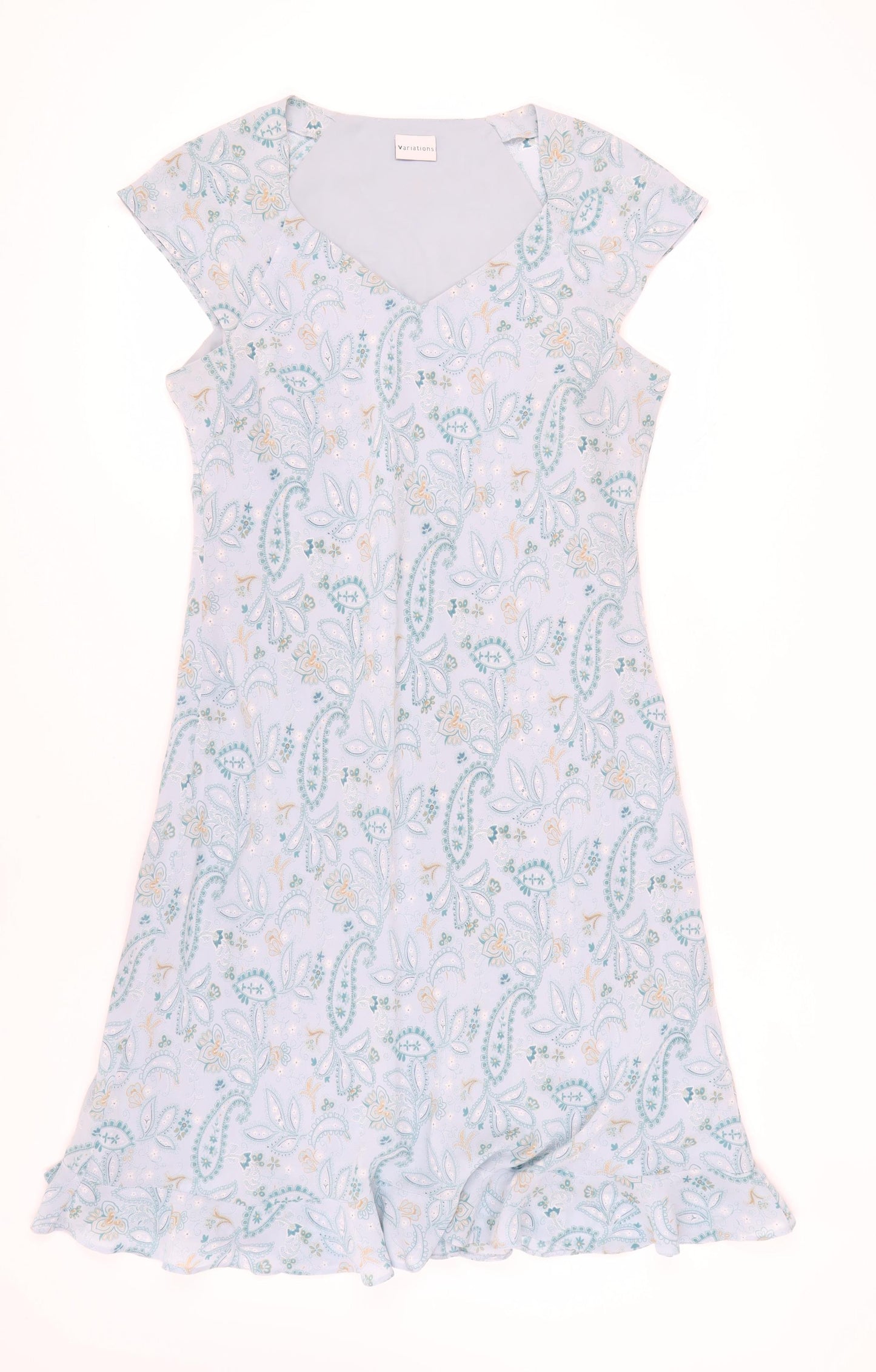 Variations Women's Paisley Sleeveless Dress UK 18