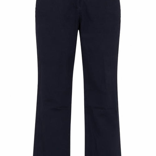 LC Waikiki Women's Navy Trousers Size 8 Straight Fit