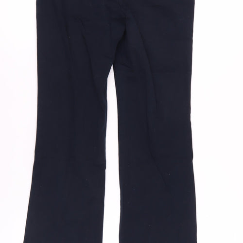 LC Waikiki Women's Navy Trousers Size 8 Straight Fit