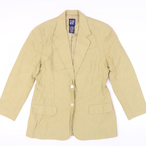 GAP Women's Beige Blazer M Regular Casual
