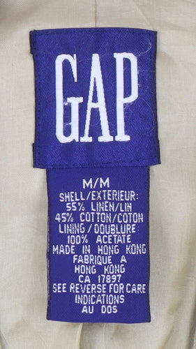 GAP Women's Beige Blazer M Regular Casual