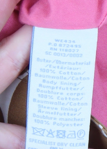 Boden Women's Brown Polka Dot Rain Coat Size 6R
