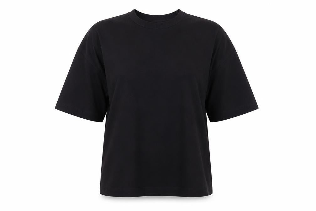Front view of ASOS DESIGN Black T-Shirt for unisex adults m