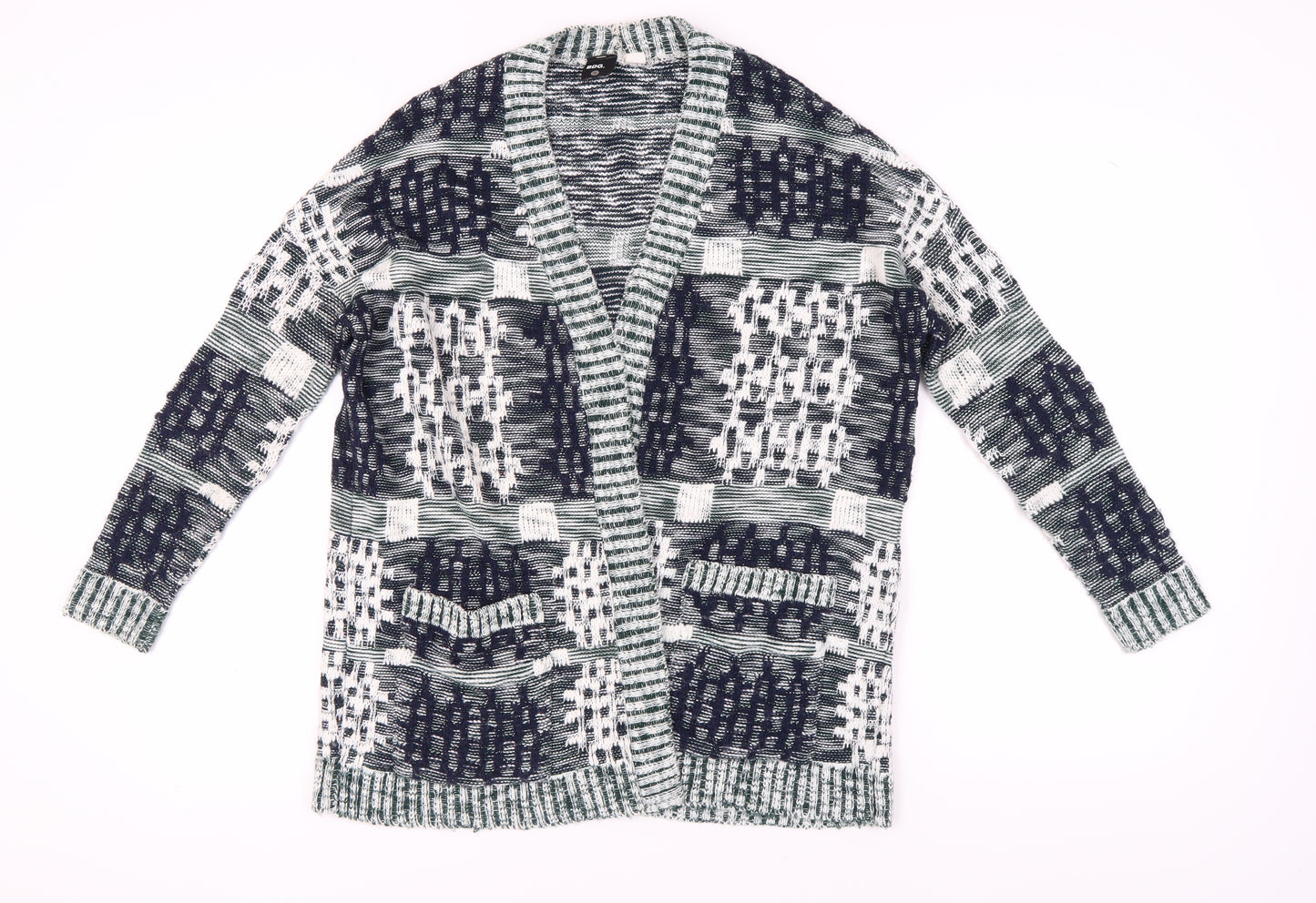 BDG Women's Multicoloured Geometric Cardigan Size S
