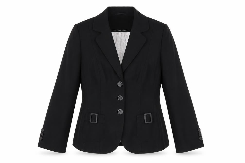 Front view of Marks & Spencer Women’s Black Blazer, size UK 12