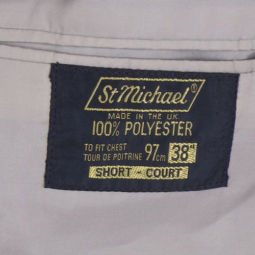 St Michael Men’s Beige Blazer Jacket, Size 38S Vintage