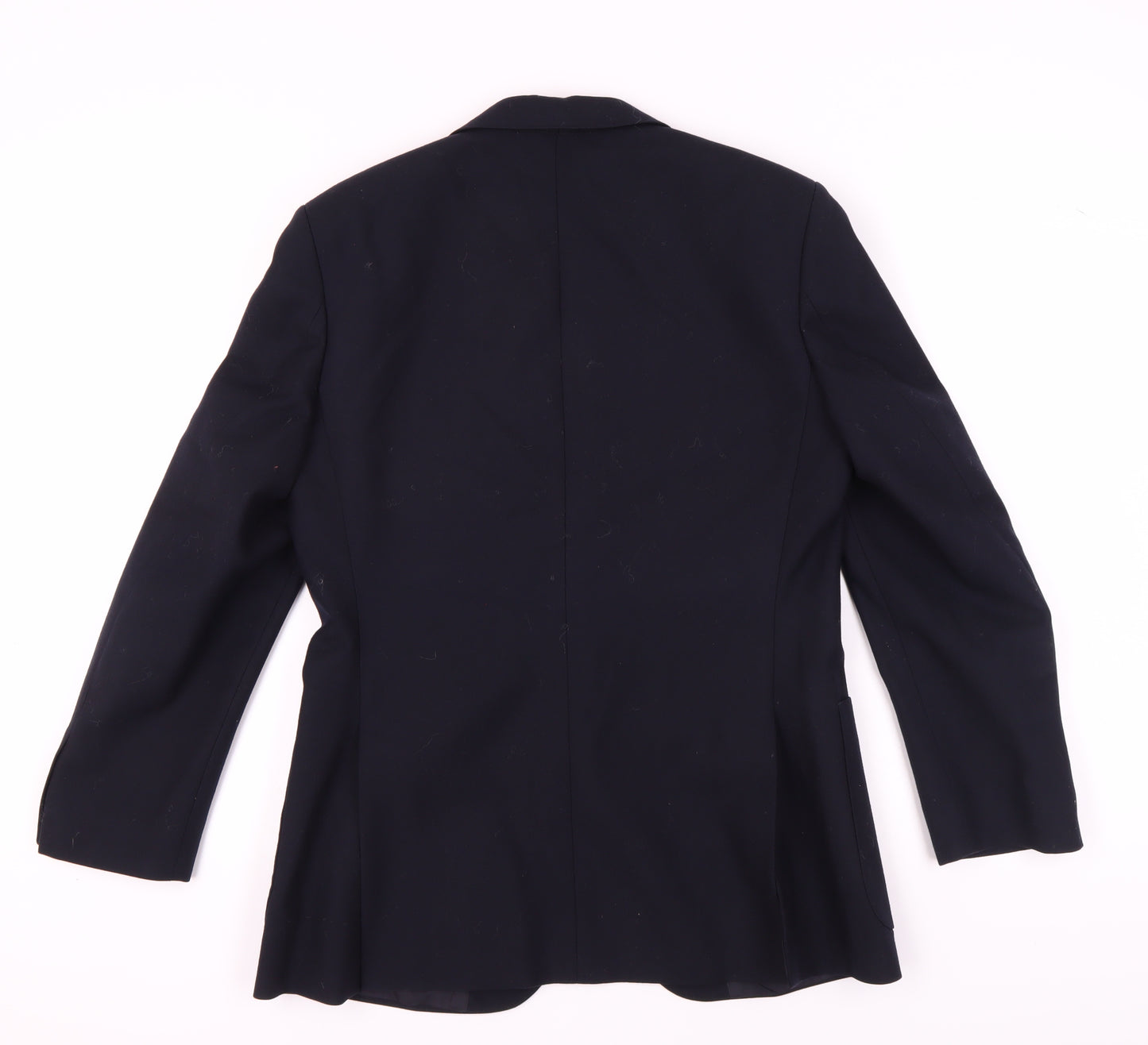 St Michael Men's Blue Wool Blazer, Size 38, Single-Breasted