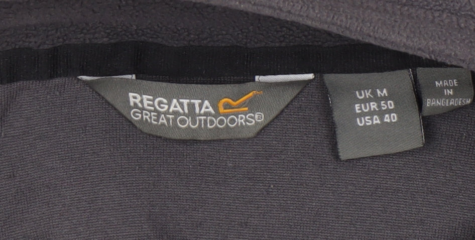 Regatta Men's Black 1/4 Zip Fleece Sweatshirt M