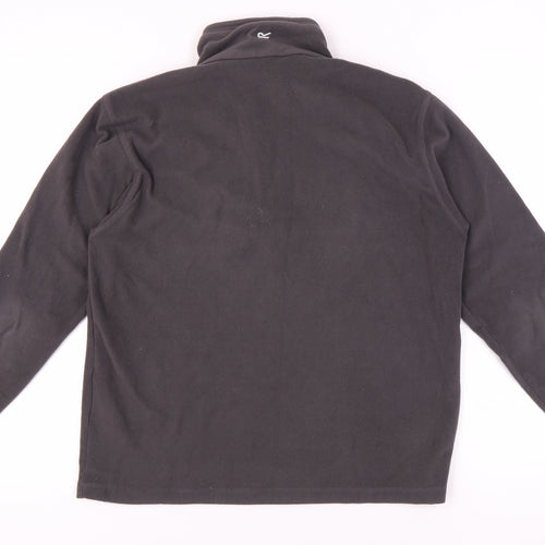Regatta Men's Black 1/4 Zip Fleece Sweatshirt M
