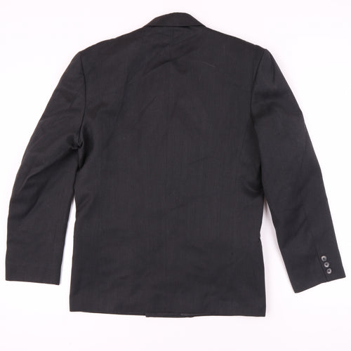 Willson Men's Black Double-Breasted Blazer 38