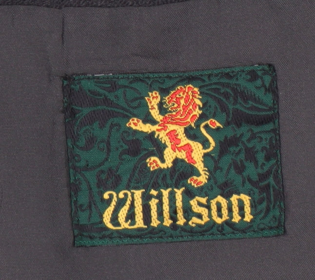 Willson Men's Black Double-Breasted Blazer 38