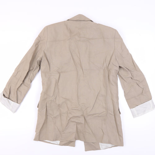 Zara Women's Beige Blazer, Size 5, Lined, Very Good Condition