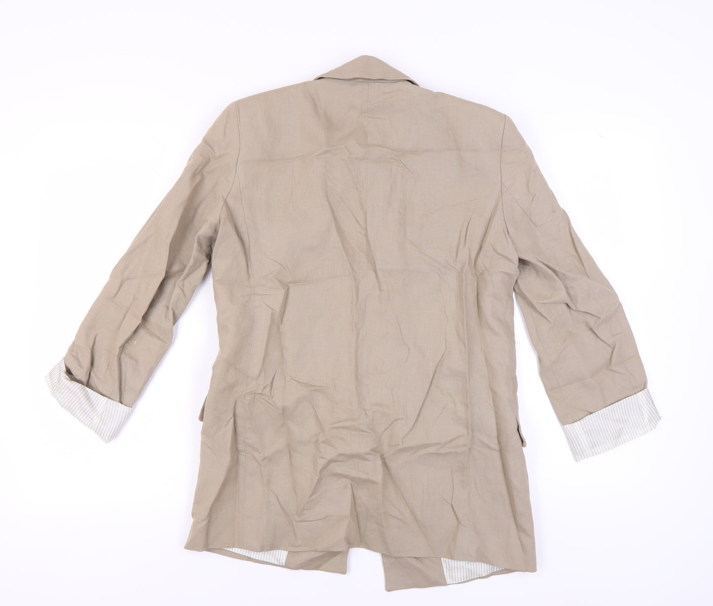 Zara Women's Beige Blazer, Size 5, Lined, Very Good Condition