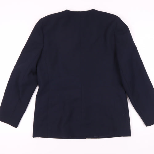 C&A Women's Blue Suit Jacket Size 14 - Elegant Blazer