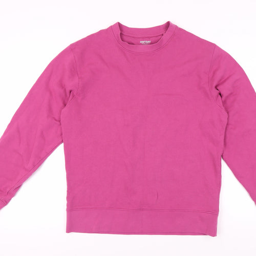 ANYDAY John Lewis Men's Pink Crew Neck Sweatshirt L