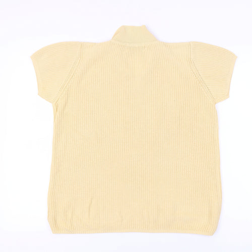 Holmewood Women's Beige Collared Knit Jumper S