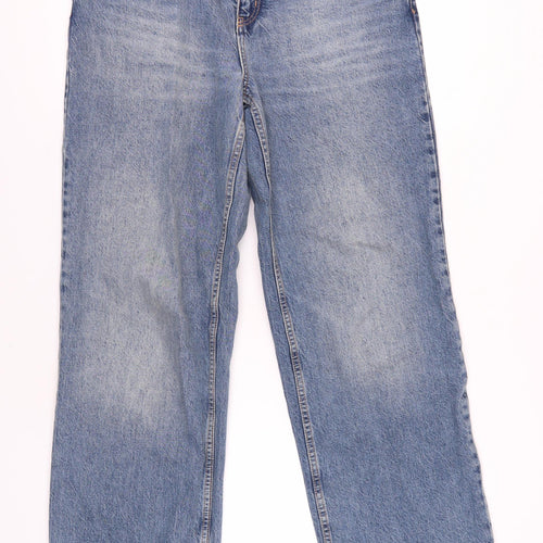 Next Women's Blue Wide-Leg Jeans Size 10 Low Rise