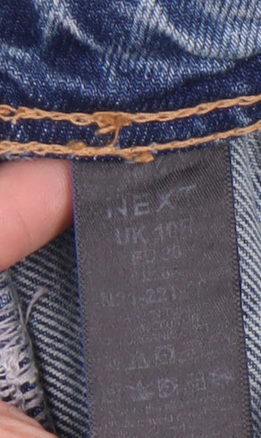 Next Women's Blue Wide-Leg Jeans Size 10 Low Rise
