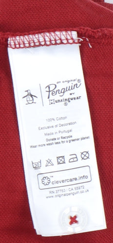 Penguin Men's Red 3XL Polo Shirt