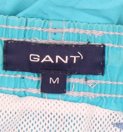 Gant Men's Blue Swim Shorts M Elastic Waist Lightweight