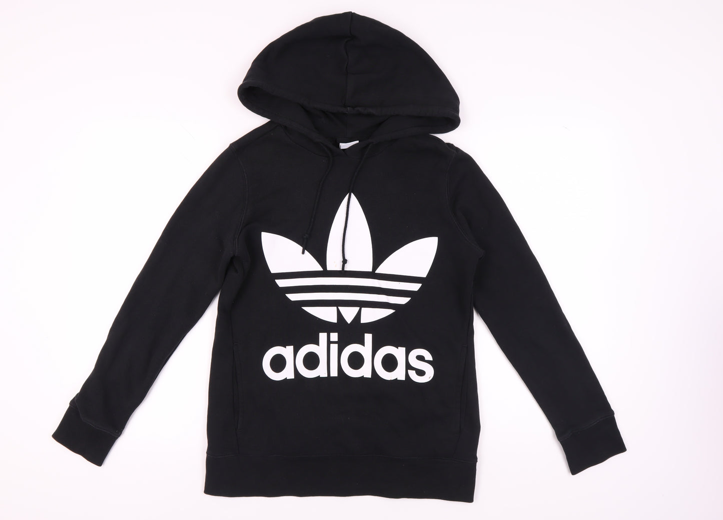 Adidas Women's Black Logo Pullover Hoodie Size 8