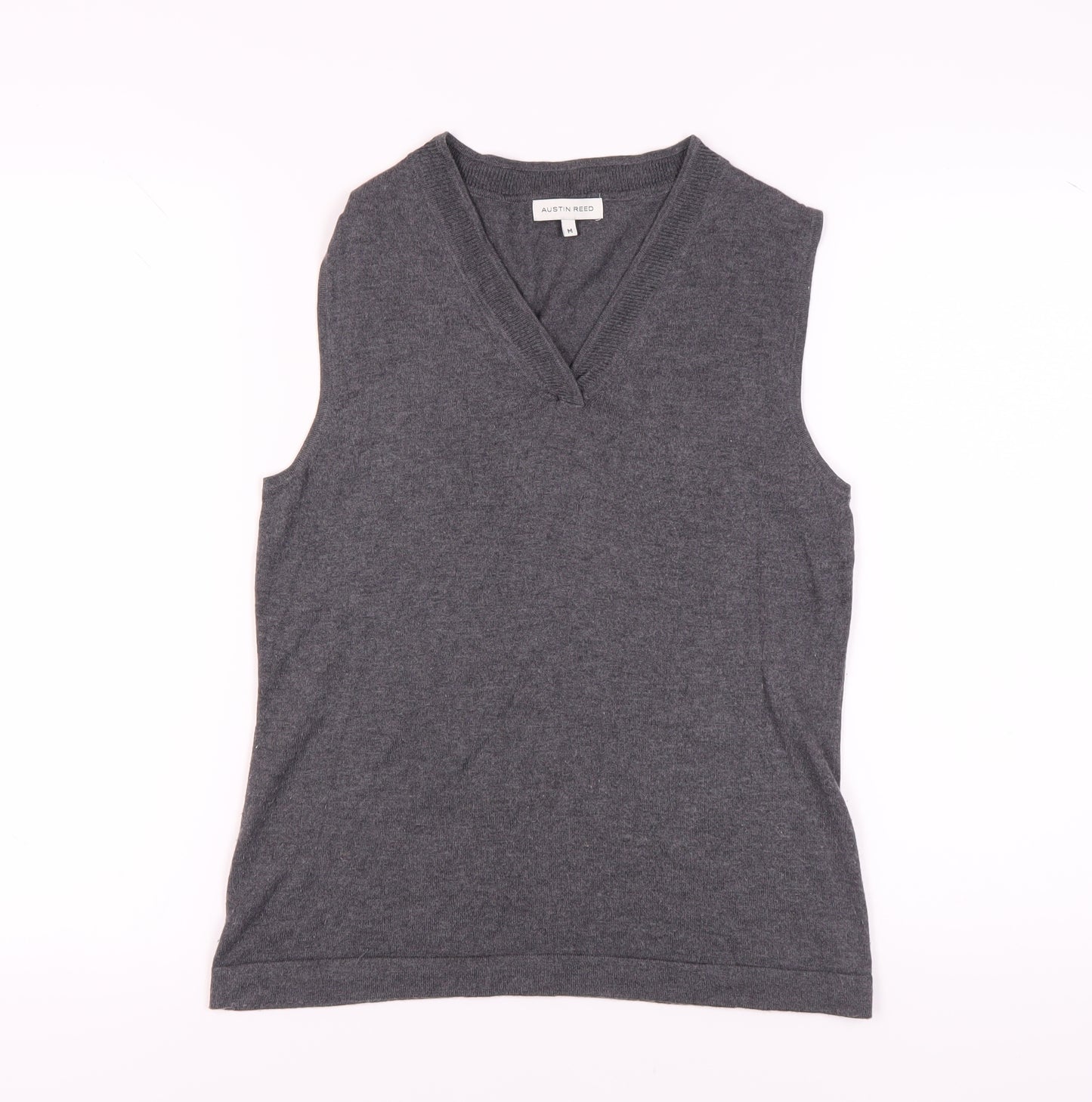 Austin Reed Women's Grey Sleeveless V-Neck Vest