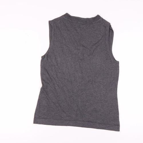 Austin Reed Women's Grey Sleeveless V-Neck Vest