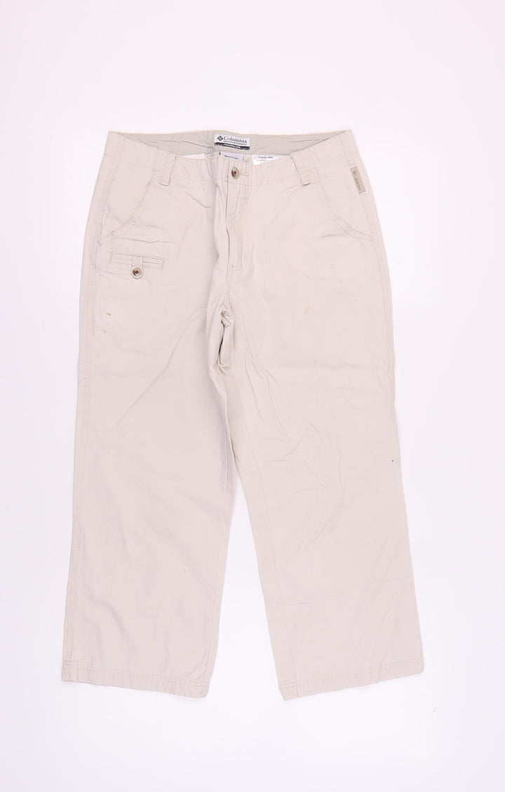 Columbia Women's Beige Cotton Capri Trousers Size 8