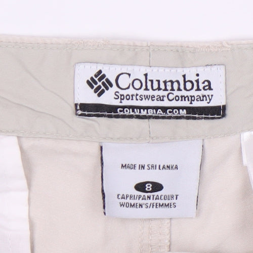 Columbia Women's Beige Cotton Capri Trousers Size 8