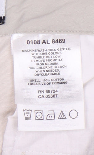 Columbia Women's Beige Cotton Capri Trousers Size 8