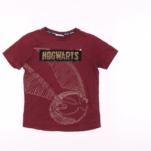 Harry Potter Girls Red Graphic T-Shirt 8 Years