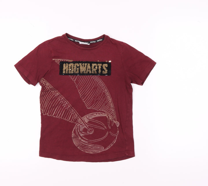 Harry Potter Girls Red Graphic T-Shirt 8 Years