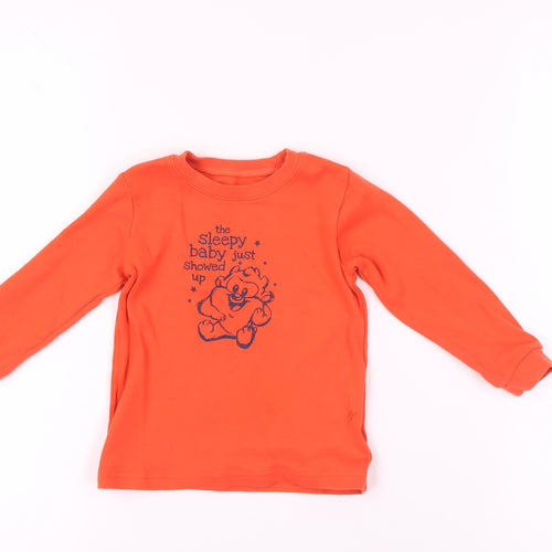 Looney Tunes Unisex Orange Long Sleeve T-Shirt, 18-24 Months