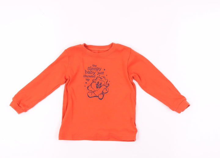 Looney Tunes Unisex Orange Long Sleeve T-Shirt, 18-24 Months