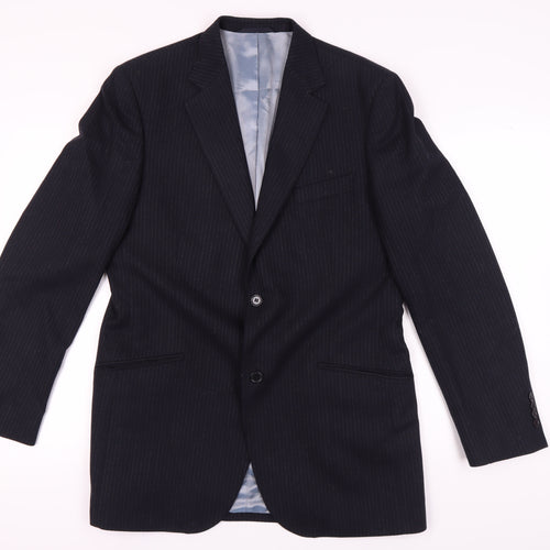 Austin Reed Men's Blue Striped Blazer Jacket M Long