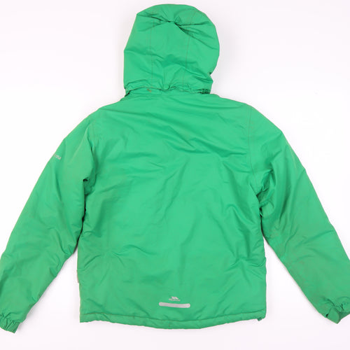 Trespass Boys Green Puffer Jacket 11-12 Years Waterproof