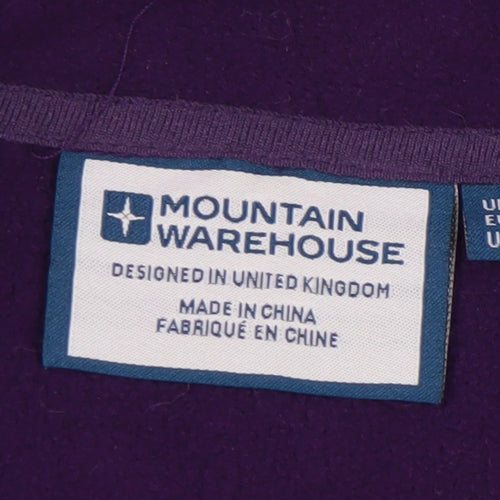Mountain Warehouse Women's Purple Fleece Jacket Size 14