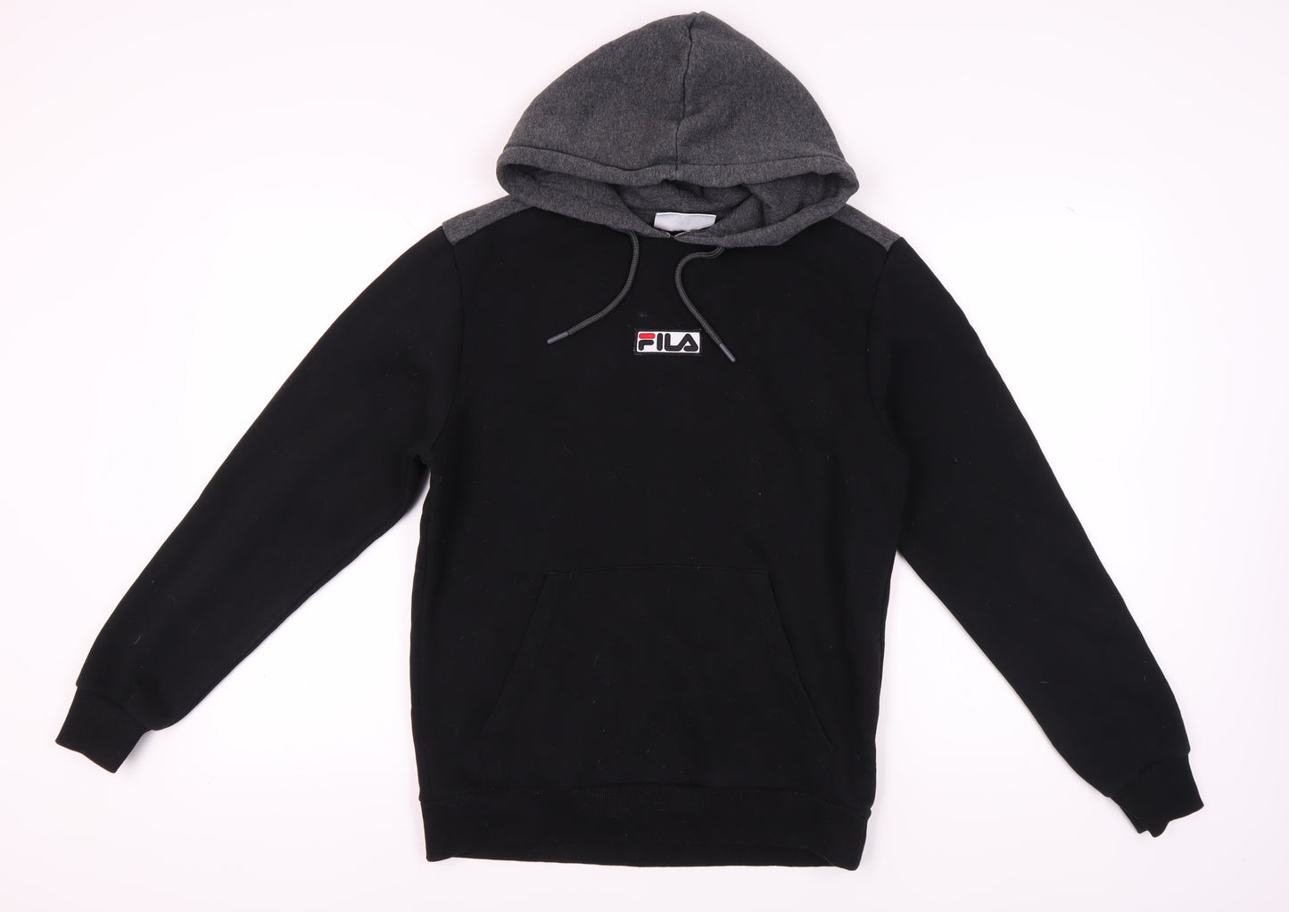 Fila Men's Black Pullover Hoodie M with Logo Accent