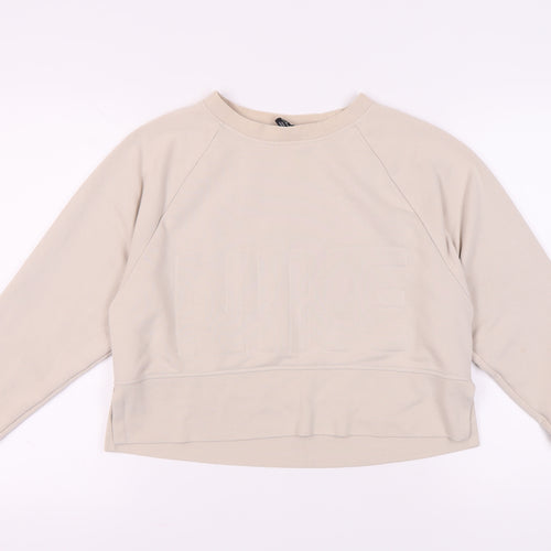 Nike Women's Beige Pullover Crew Neck Sweatshirt XS