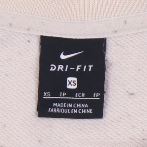 Nike Women's Beige Pullover Crew Neck Sweatshirt XS