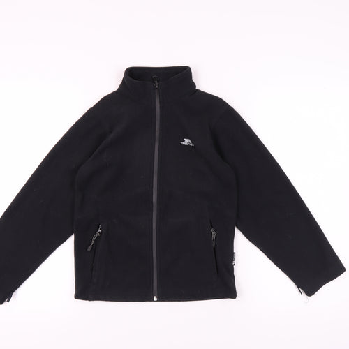 Trespass Boys Black Basic Jacket, Size 9-10, Full Zip