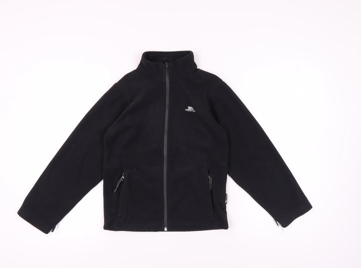 Trespass Boys Black Basic Jacket, Size 9-10, Full Zip